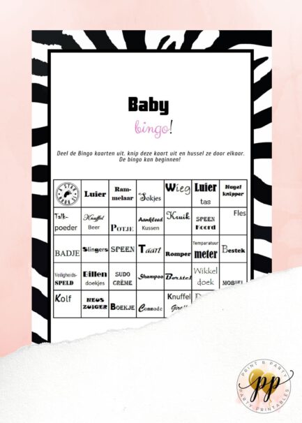 Baby - Bingo - Zebra