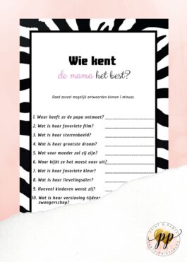 Baby – Wie kent de mama het best? – Zebra