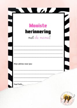 Baby – Mooiste herinnering met de mama – Zebra