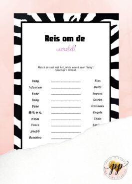 Baby – Reis om de wereld – Zebra