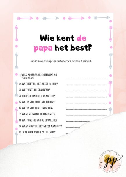 Baby - Wie kent de papa het best? - Arrows