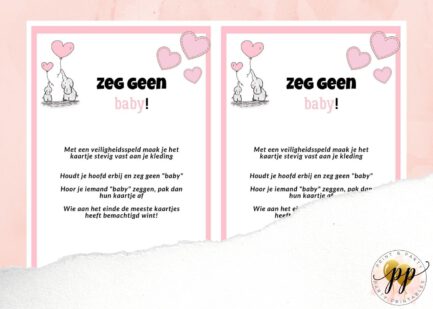 Baby - Zeg geen baby -Olifant - Afbeelding 2