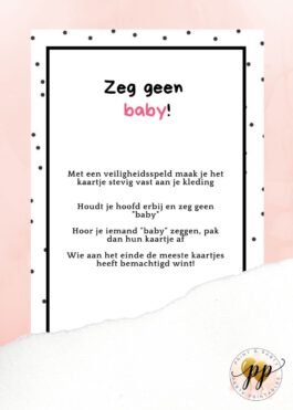 Baby – Zeg geen baby – Baby Elements