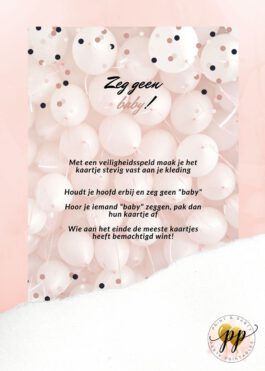 Baby – Zeg geen baby – Party