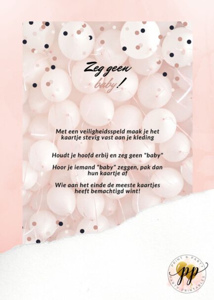 Baby - Zeg geen baby - Party