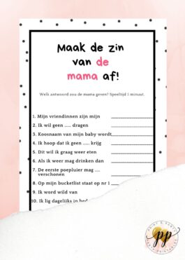 Baby – Maak de zin van de mama af – Baby Elements