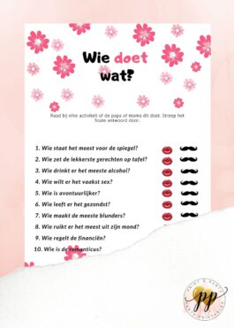 Baby – Wie doet wat? – Flowers