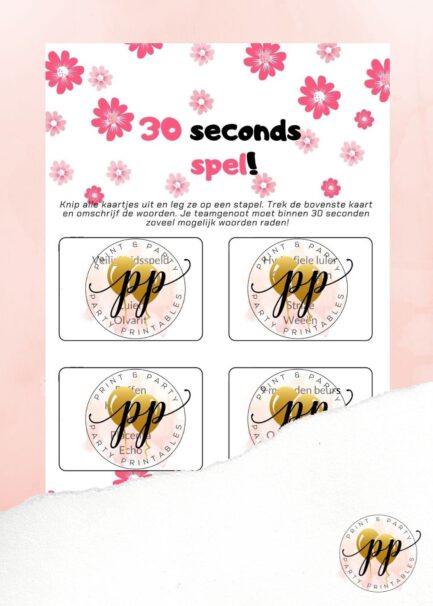 Baby - 30 seconds spel - Flowers