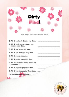 Vrijgezellen – Dirty mind – Flowers