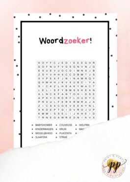 Baby – Woordzoeker – Baby Elements