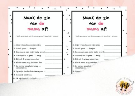 Baby - Maak de zin van de mama af - Baby Elements - Afbeelding 2