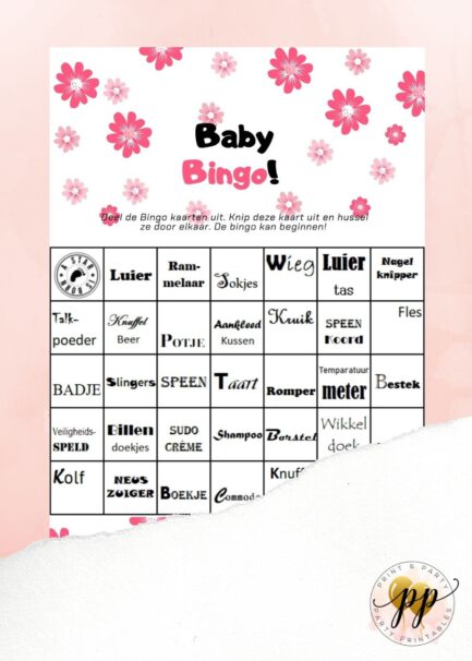 Baby - Bingo - Flowers