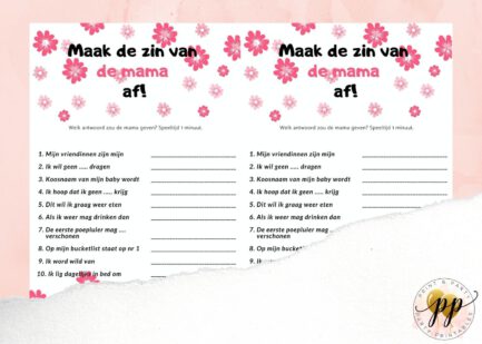 Baby - Maak de zin van de mama af - Flowers - Afbeelding 2