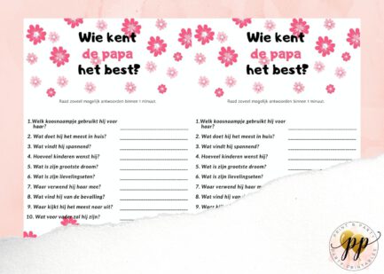 Baby - Wie kent de papa het best? - Flowers - Afbeelding 2