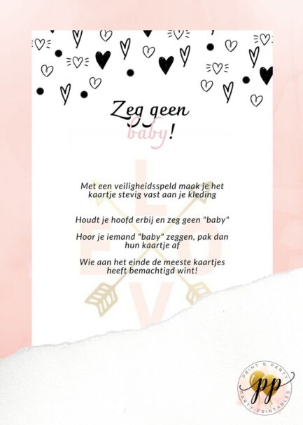 Baby - Zeg geen baby - I love you