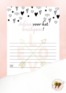 Vrijgezellen – Advies voor het bruidspaar – I love you