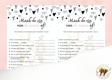 Baby - Maak de zin van de mama af - I love you - Afbeelding 2