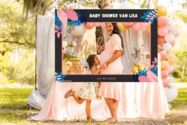 Baby – Photobooth Leaves zwart L