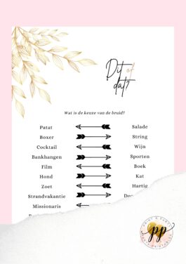 Vrijgezellen – Dit of dat? – Wedding Elements