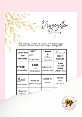 Vrijgezellen – Bingo – Wedding Elements