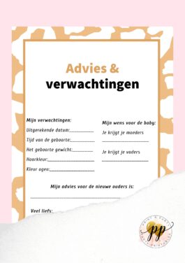 Baby – Advies en verwachtingen – Tiger