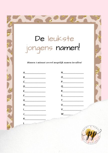 Baby - De leukste jongensnamen - Leopard