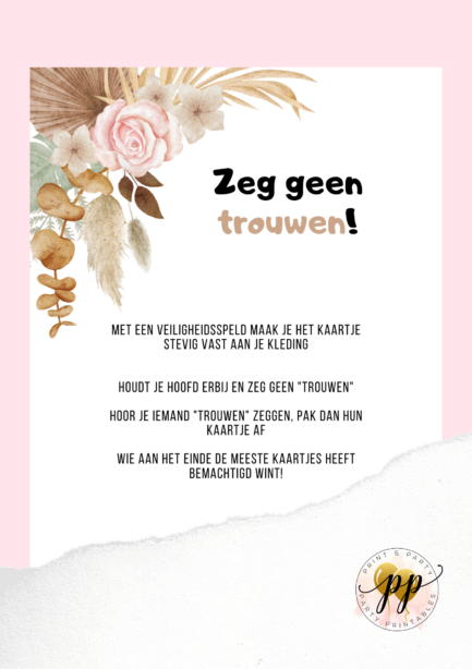 Vrijgezellen - Zeg geen trouwen - Boho