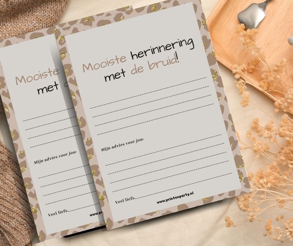 Vrijgezellen - Mooiste herinnering met de bruid - Leopard - Afbeelding 2