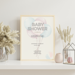 Baby – Uitnodiging – Ballon