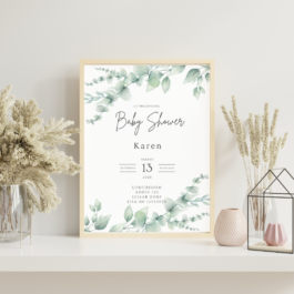 Baby – Uitnodiging – Blad