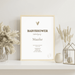 Baby Aanpasbare Uitnodiging – Zacht